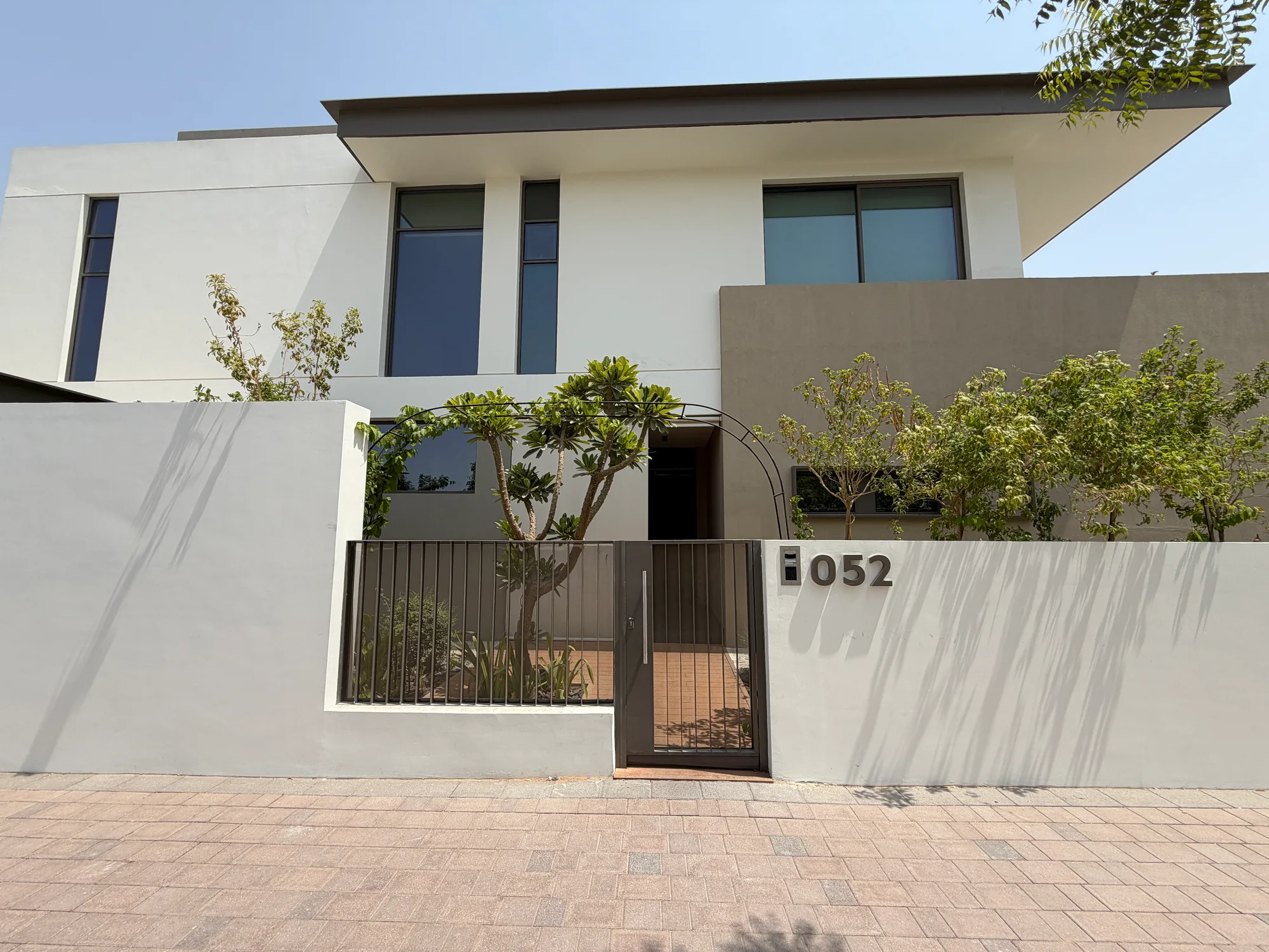 Street-facing exterior of a Dubai villa