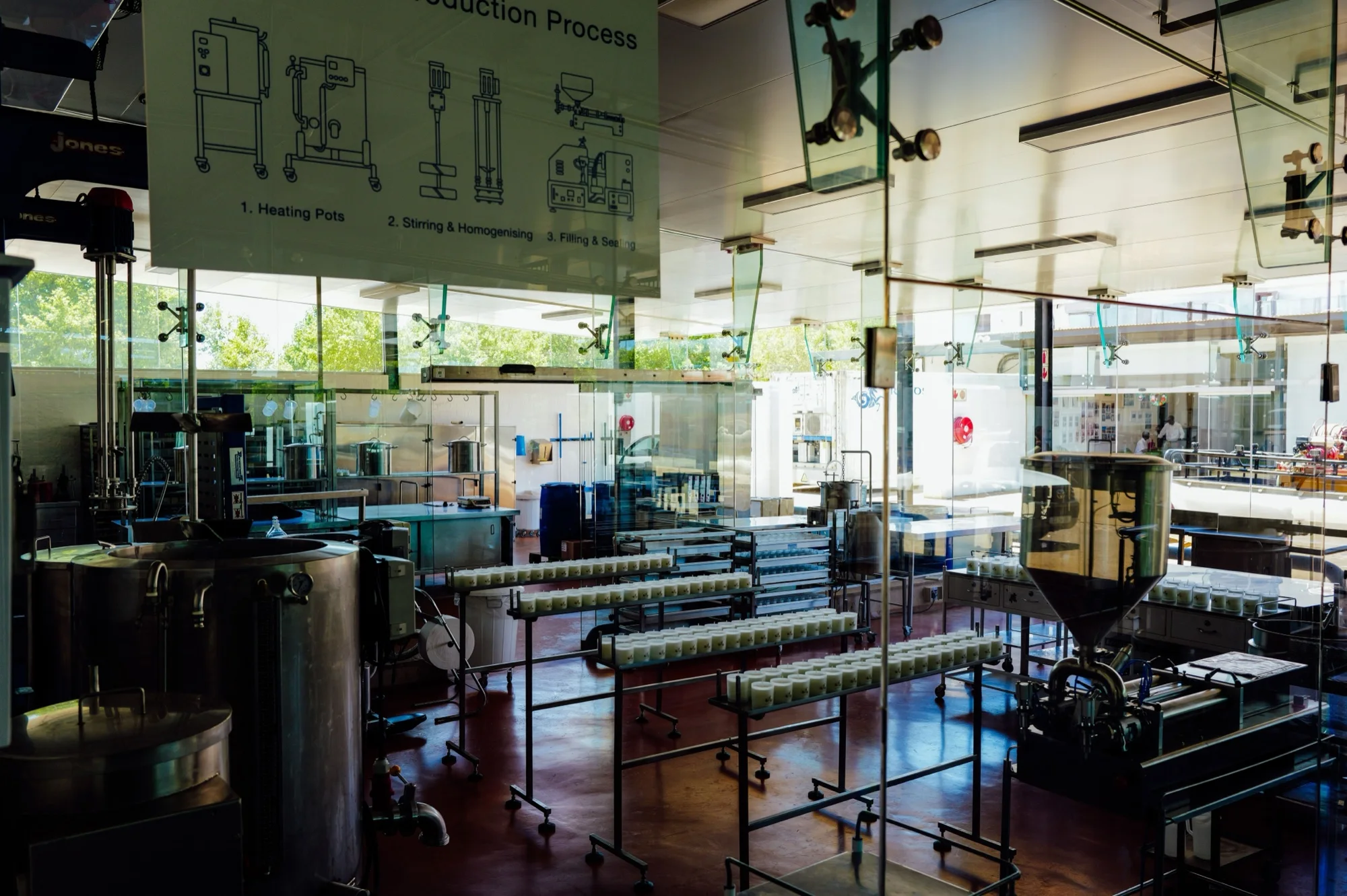 Representative modern industrial facility interior